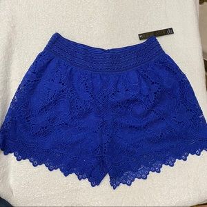 Plus New Mix Blue Lace Shorts NWT XXL